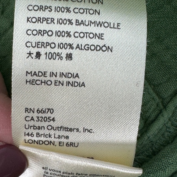 FREE PEOPLE We the Free Women’s Summer Daydream Button Down Green Shirt S NWT - Picture 12 of 12